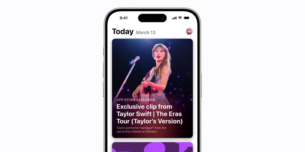 App Store、ディズニー+でのプレミア公開に先立ちテイラー・スウィフトのErasツアー映画の独占クリップを公開c